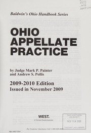 Cover of: Ohio appellate practice 2009-2010