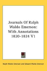 Journals Of Ralph Waldo Emerson