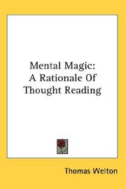 Cover of: Mental Magic: A Rationale Of Thought Reading