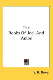 Cover of: The Books Of Joel And Amos