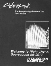 Cover of: Welcome to Night City: A Sourcebook for 2013