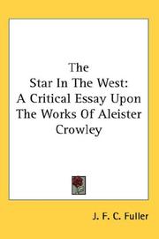 Cover of: The Star In The West by J. F. C. Fuller