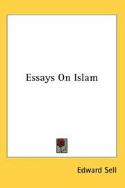 Cover of: Essays On Islam by Edward Sell