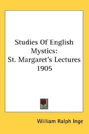 Cover of: Studies Of English Mystics by Inge, William Ralph