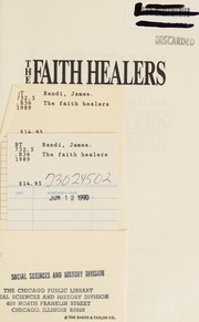 Cover of: The faith healers by James Randi