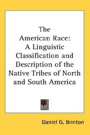 Cover of: The American Race by Daniel G. Brinton