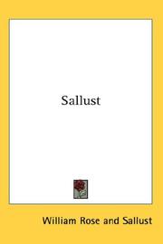 Cover of: Sallust by Sallust, Sallust