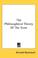 Cover of: The Philosophical Theory Of The State