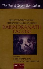 Cover of: Selected writings on literature and language by Rabindranath Tagore