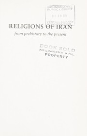 Cover of: Religions of Iran by Richard Foltz