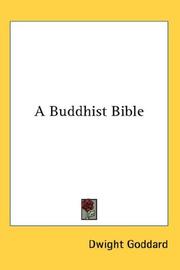 Cover of: A Buddhist Bible by Dwight Goddard