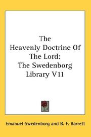 Cover of: The Heavenly Doctrine Of The Lord | Emanuel Swedenborg