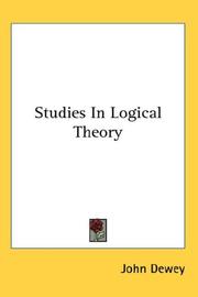 Cover of: Studies in Logical Theory