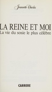 Cover of: La Reine et moi by Jeannette Charles
