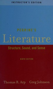 Cover of: Perrine's literature: structure, sound, and sense: Ninth edition