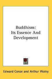 Cover of: Buddhism | Edward Conze