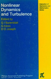 Cover of: Nonlinear dynamics and turbulence