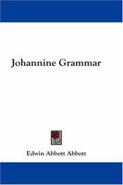 Johannine Grammar by Edwin Abbott Abbott