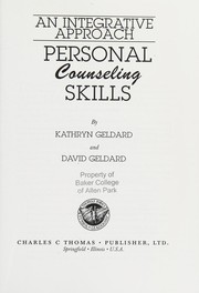 Cover of: Personal Counseling Skills: An Integrative Approach