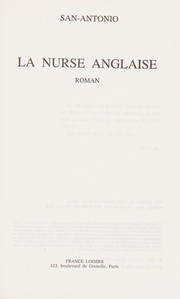Cover of: La nurse anglaise: roman