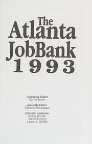 Cover of: Job Bank Series: Atlanta, 1993