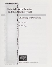 Cover of: Colonial North America: a history in documents