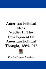 American political ideas by Charles Edward Merriam