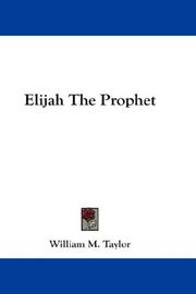 Cover of: Elijah The Prophet
