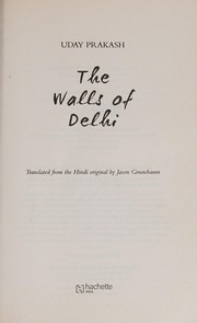 Cover of: The walls of Delhi: three stories
