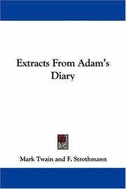 Cover of: Extracts From Adam's Diary by Mark Twain