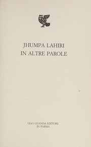 Cover of: In altre parole by Jhumpa Lahiri