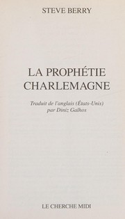 Cover of: La prophétie Charlemagne