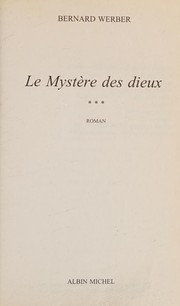 Cover of: Le mystère des dieux: roman