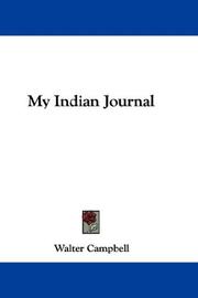 Cover of: My Indian Journal | Walter Campbell