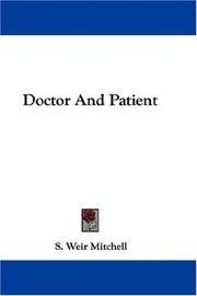 Cover of Doctor and patient