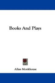 Cover of: Books And Plays