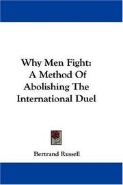 Cover of: Why Men Fight by Bertrand Russell