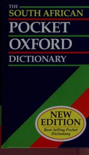 Cover of: South African Pocket Oxford Dictionary by Oxford University Press