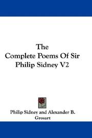 Cover of: The Complete Poems Of Sir Philip Sidney V2
