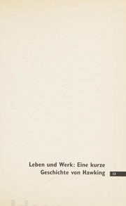 Cover of: Hawking & die schwarzen Löcher