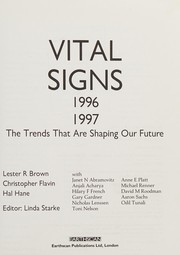 Cover of: Vital signs 1996-1997 by Lester R. Brown