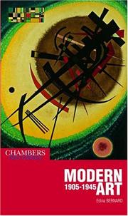 Cover of: Modern art, 1905-1945 | Edina Bernard