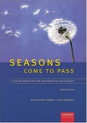 Cover of: MEN IN CHAINS Seasons come to pass: a poetry anthology for sourthern African students