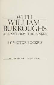 Cover of: With William Burroughs: sketchbook for an autobiography
