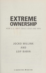 Extreme ownership by Jocko Willink, Leif Babin