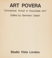 Cover of: Art povera: conceptual, actual or impossible art?