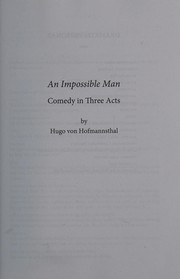 Cover of: An impossible man