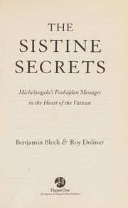 Cover of: The Sistine secrets by Benjamin Blech