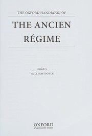 The Oxford handbook of the Ancien Régime by Doyle, William
