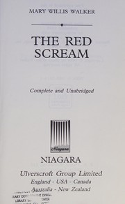 Cover of: The Red Scream by Mary Willis Walker